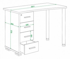 Стол письменный Домино нельсон СКМ-50 в Верхней Салде - verhnyaya-salda.mebel24.online | фото 5