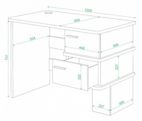 Стол письменный Домино СД-15 в Верхней Салде - verhnyaya-salda.mebel24.online | фото 2