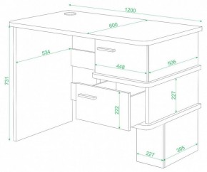 Стол письменный Домино СД-15 С в Верхней Салде - verhnyaya-salda.mebel24.online | фото 2