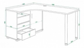 Стол письменный Домино СР-145СМ в Верхней Салде - verhnyaya-salda.mebel24.online | фото 5