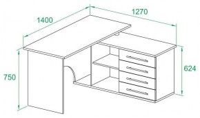 Стол письменный КСТ-109П в Верхней Салде - verhnyaya-salda.mebel24.online | фото 3