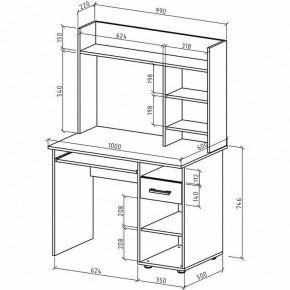 Стол письменный Остин в Верхней Салде - verhnyaya-salda.mebel24.online | фото 3