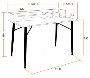 Стол письменный WD-13 в Верхней Салде - verhnyaya-salda.mebel24.online | фото