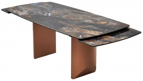 Стол ПУАНТО 200 TITANIUM LAWA NERO, керамика / МЕДЬ каркас М-City в Верхней Салде - verhnyaya-salda.mebel24.online | фото 11