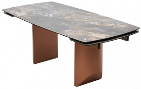 Стол ПУАНТО 200 TITANIUM LAWA NERO, керамика / МЕДЬ каркас М-City в Верхней Салде - verhnyaya-salda.mebel24.online | фото 8