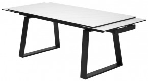 Стол VASTO 180 MARBLES KL-99 Белый мрамор матовый, итальянская керамика/ черный каркас, ®DISAUR в Верхней Салде - verhnyaya-salda.mebel24.online | фото 6