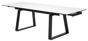 Стол VASTO 180 MARBLES KL-99 Белый мрамор матовый, итальянская керамика/ черный каркас, ®DISAUR в Верхней Салде - verhnyaya-salda.mebel24.online | фото 9