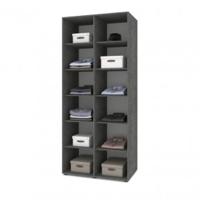 СТОУН С23 Шкаф 2-х створчатый (камень темный/ирландский дуб) в Верхней Салде - verhnyaya-salda.mebel24.online | фото 3