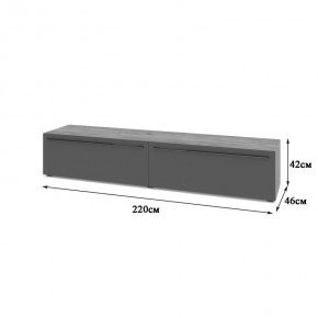 СТОУН С72 Тумба ТВ (золотой дуб/графит) в Верхней Салде - verhnyaya-salda.mebel24.online | фото 2