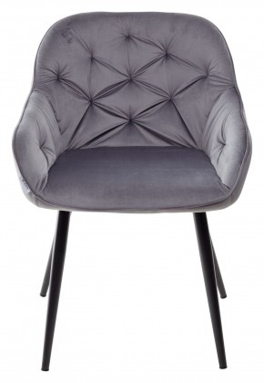 Стул BREEZE BLUVEL-14 GREY, велюр / черный каркас М-City в Верхней Салде - verhnyaya-salda.mebel24.online | фото 5