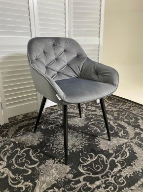 Стул BREEZE BLUVEL-14 GREY, велюр / черный каркас М-City в Верхней Салде - verhnyaya-salda.mebel24.online | фото 6