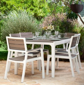 Стул c подлокотниками Гармония (Harmony armchair) белый-капучино в Верхней Салде - verhnyaya-salda.mebel24.online | фото 3