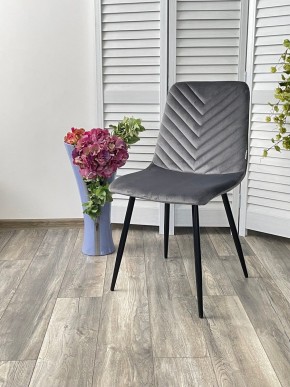 Стул DUKE BLUVEL-14 GREY, велюр / черный каркас М-City в Верхней Салде - verhnyaya-salda.mebel24.online | фото 4