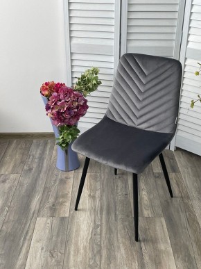 Стул DUKE BLUVEL-14 GREY, велюр / черный каркас М-City в Верхней Салде - verhnyaya-salda.mebel24.online | фото 5