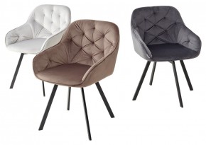 Стул GALE 360 град. поворот. BLUVEL-14 GREY, велюр/ черный каркас, М-City в Верхней Салде - verhnyaya-salda.mebel24.online | фото 2