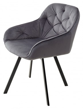 Стул GALE 360 град. поворот. BLUVEL-14 GREY, велюр/ черный каркас, М-City в Верхней Салде - verhnyaya-salda.mebel24.online | фото 5