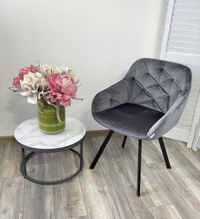 Стул GALE 360 град. поворот. BLUVEL-14 GREY, велюр/ черный каркас, М-City в Верхней Салде - verhnyaya-salda.mebel24.online | фото 8