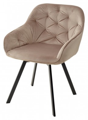 Стул GALE 360 град. поворот. BLUVEL-40 BEIGE, велюр/ черный каркас, М-City в Верхней Салде - verhnyaya-salda.mebel24.online | фото 1