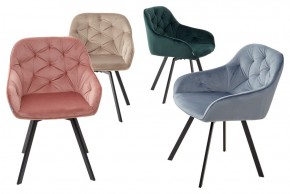 Стул GALE 360 град. поворот. BLUVEL-40 BEIGE, велюр/ черный каркас, М-City в Верхней Салде - verhnyaya-salda.mebel24.online | фото 3
