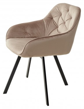 Стул GALE 360 град. поворот. BLUVEL-40 BEIGE, велюр/ черный каркас, М-City в Верхней Салде - verhnyaya-salda.mebel24.online | фото 5