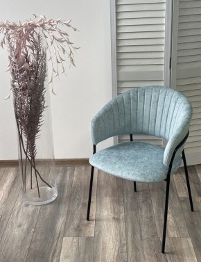 Стул ГЕММА, цвет RAIN 7 breeze, велюр / черный каркас М-City в Верхней Салде - verhnyaya-salda.mebel24.online | фото 4