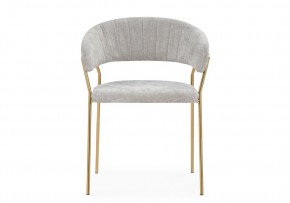 Стул на металлокаркасе Kamelia 1 light gray fabric / gold в Верхней Салде - verhnyaya-salda.mebel24.online | фото 3