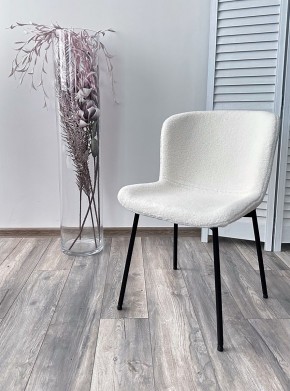 Стул RIYA UF992-01 Белый, teddy / черный каркас М-City в Верхней Салде - verhnyaya-salda.mebel24.online | фото 3