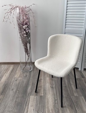 Стул RIYA UF992-01 Белый, teddy / черный каркас М-City в Верхней Салде - verhnyaya-salda.mebel24.online | фото 5