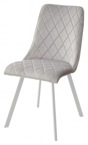 Стул TYCOON BLUVEL-03 LIGHT GREY / белый каркас М-City в Верхней Салде - verhnyaya-salda.mebel24.online | фото 1