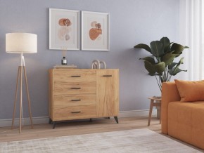 СВЕТЛАНА LOFT Комод-тумба  (дуб золотой) в Верхней Салде - verhnyaya-salda.mebel24.online | фото 3