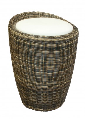 Табурет с местом для хранения LM-1100Rattan, кремовый в Верхней Салде - verhnyaya-salda.mebel24.online | фото