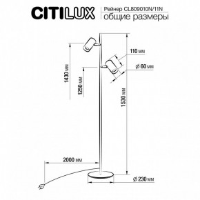 Торшер Citilux Twin CL809010N в Верхней Салде - verhnyaya-salda.mebel24.online | фото 5