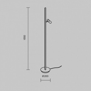 Торшер Maytoni Thin MOD395FL-L28BS3K в Верхней Салде - verhnyaya-salda.mebel24.online | фото 4