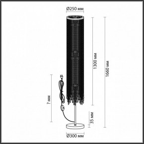 Торшер Odeon Light Chokka 5028/3F в Верхней Салде - verhnyaya-salda.mebel24.online | фото 4