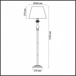 Торшер Odeon Light Gaellori 3393/1F в Верхней Салде - verhnyaya-salda.mebel24.online | фото 3