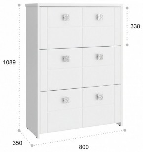 Тумба для обуви Изабель ИЗ-55К в Верхней Салде - verhnyaya-salda.mebel24.online | фото 3