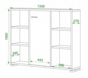 Тумба комбинированная Домино нельсон ПУ-60-2 в Верхней Салде - verhnyaya-salda.mebel24.online | фото 2