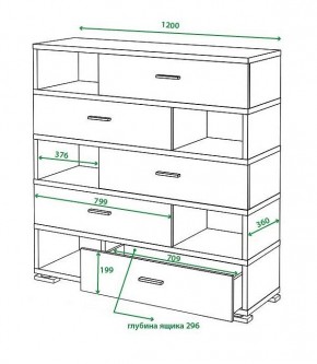 Тумба комбинированная Домино нельсон СБ-40/5 в Верхней Салде - verhnyaya-salda.mebel24.online | фото 2