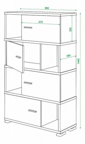 Тумба комбинированная Домино СБ-30/4 в Верхней Салде - verhnyaya-salda.mebel24.online | фото 3