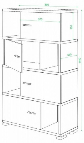 Тумба комбинированная СБ-30/4 в Верхней Салде - verhnyaya-salda.mebel24.online | фото 2