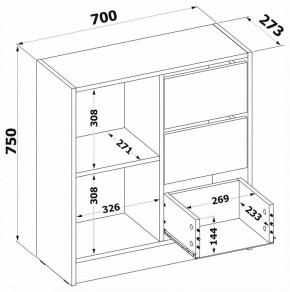 Тумба комбинированная Т-1 в Верхней Салде - verhnyaya-salda.mebel24.online | фото 4