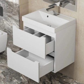 Тумба под раковину Uperwood Tanos 50 см, подвесная, белая матовая в Верхней Салде - verhnyaya-salda.mebel24.online | фото 3