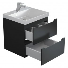 Тумба под раковину Uperwood Tanos 50 см, подвесная, черная матовая в Верхней Салде - verhnyaya-salda.mebel24.online | фото 8