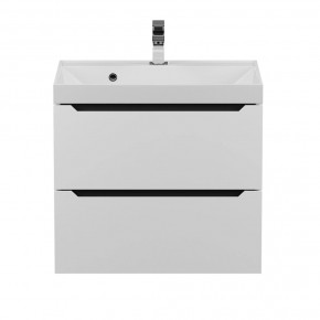 Тумба под раковину Uperwood Tanos 60 см, подвесная, белая/графит в Верхней Салде - verhnyaya-salda.mebel24.online | фото 8