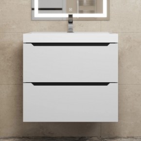 Тумба под раковину Uperwood Tanos 60 см, подвесная, белая/графит в Верхней Салде - verhnyaya-salda.mebel24.online | фото 9