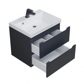 Тумба под раковину Uperwood Tanos 60 см, подвесная, черная матовая в Верхней Салде - verhnyaya-salda.mebel24.online | фото 8