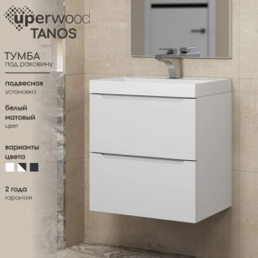 Тумба под раковину Uperwood Tanos 90 см, подвесная, белая матовая в Верхней Салде - verhnyaya-salda.mebel24.online | фото 6