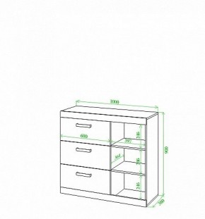 Тумба Toivo Км100 в Верхней Салде - verhnyaya-salda.mebel24.online | фото 2