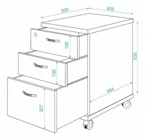 Тумбочка Домино нельсон ТС-2 в Верхней Салде - verhnyaya-salda.mebel24.online | фото 2