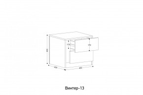 ВИНТЕР - 13 Тумба прикроватная в Верхней Салде - verhnyaya-salda.mebel24.online | фото 2